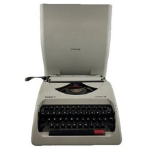 Olympia Traveller C Portable Typewriter 1995 with Case Untested for Parts Spares
