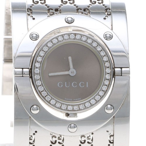 Gucci twirl diamond steel - gucci,