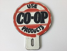 Vintage  Use CO-OP Products" enamel advertising sign