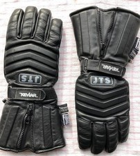 JTS motorbike gloves - Size M. Black leather with Kevlar and Thinsulate