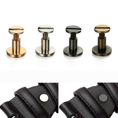 10sets flat belt screw leather - 10sets,