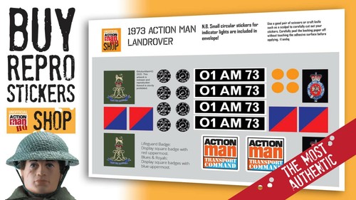 Action man landrover stickers - landrover,