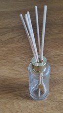 NEXT DECORATIVE GOLD THE SCENT OF CHRISTMAS REED DIFFUSER FRAGRANCE GLASS BOTTLE