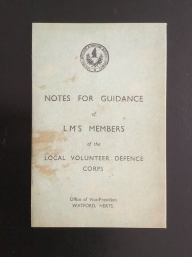 Wwii home guard notes for - home,