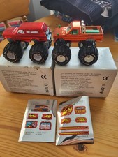 Two Majorette 1:62 Chevrolet Blazer 4x4 Monster Trucks thunderwarrior/ firestorm