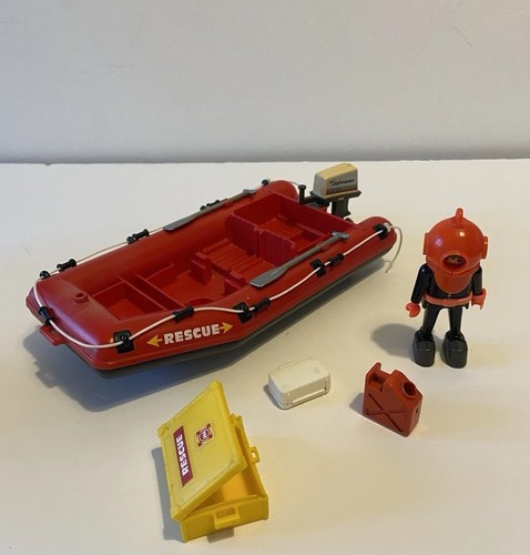 Playmobil rescue boat dinghy - rescue,