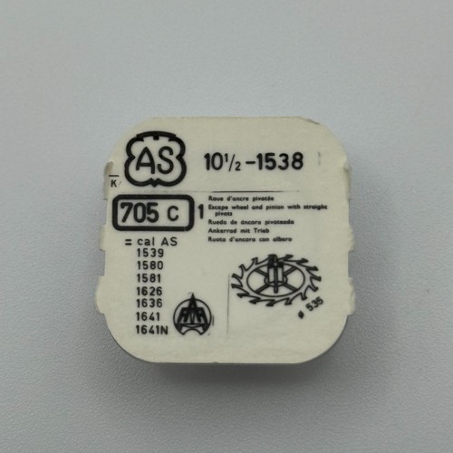 1538 escape wheel pinion - wheel,