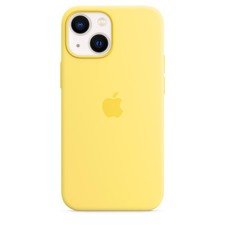Genuine / Official Apple iPhone 13 Mini Silicone Case / Cover - Lemon Zest
