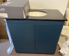 Blue Oxford Compass 800mm Vanity Unit, Bayswater Marble Sink And 3th Basin Mixer