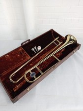 OLDS Ambassador Trobone Brass Instrument With Hard Carry Case