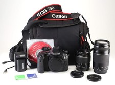 Canon EOS 70D DSLR & 18-55 & 75-300mm Dual Kit Refurbished + 12 Month Guarantee