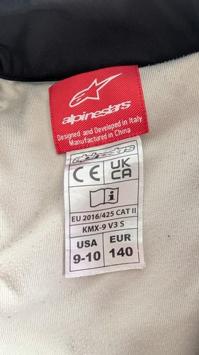 Alpinestars kmx fia grade - kmx-9,