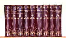 Collection of 9 Talwin Morris Designed Gilded Leather Binding Gresham c1900