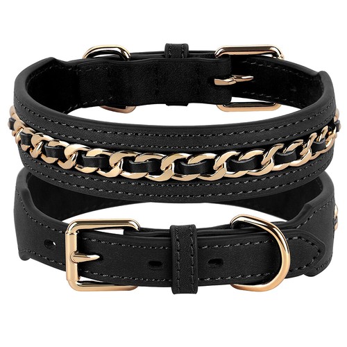 Genuine leather dog collar - genuine,