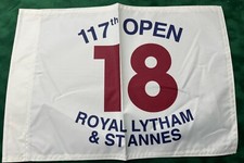 117th - 1988 Open at Lytham Golf Pin Flag (Winner Seve Ballesteros) Not Signed