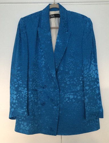 Zara cobalt blue animal print