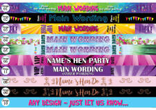10 x Cotton Personalised Printed Home Fest Festival Party VIP Pass Wristbands