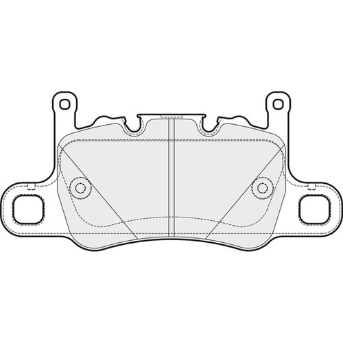 Brake pads set for porsche - pads,