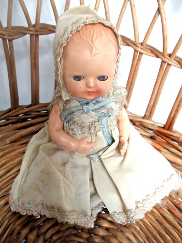 Vintage rosebud thumbsuck - , 6"