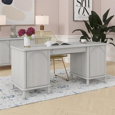 Vintage Rustic Double Pedestal
