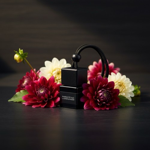Dahlia petals sandalwood - &,