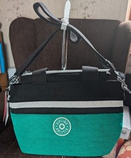 Kipling Minta Small Deep Green / Black Twin Handle / Crossbody Bag