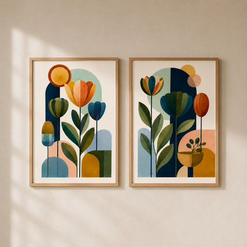 Diptych pair scandi - diptych, mid