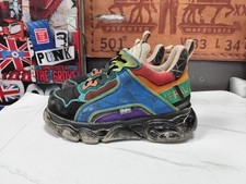 Buffalo Platform Rainbow Trainers Vegan Womens Size UK 7