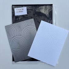 Reverse Confetti Cuts Background Die, Swirl, Circle dotted Design, Free Postage