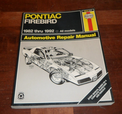 Haynes 1982 1992 pontiac - 1982,
