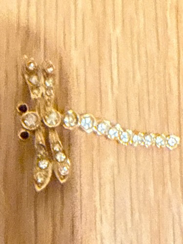 Vintage gold tone dragonfly - vintage,
