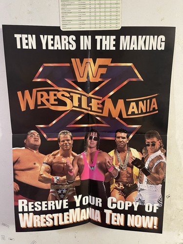 Wwf wrestlemania promo vhs - wwf,