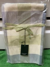 Laura Ashley Mitford Check Tablecloth 52” X 52” Brand New