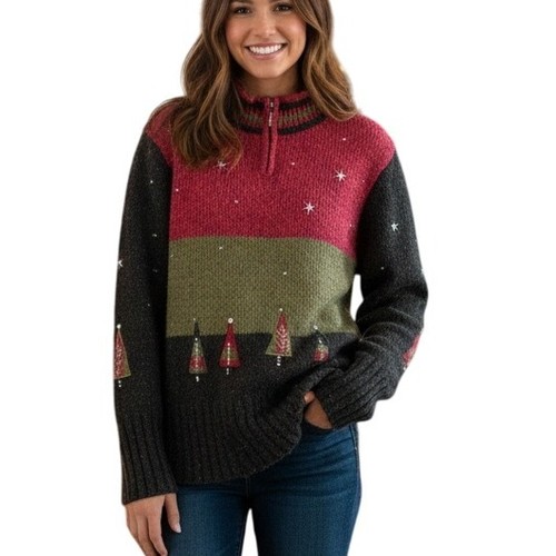 Vtg christmas tree knit - tree,