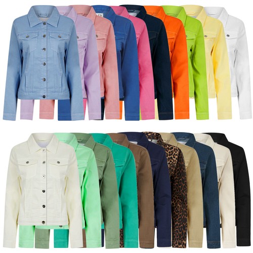 Women denim jean jacket - denim,