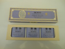 Morny perfumed fine English soap - original lavender 75g x3 - unused wear to box