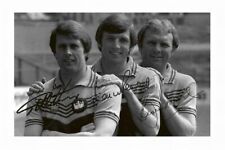 BOBBY MOORE & MARTIN PETERS & GEOFF HURST WEST HAM AUTOGRAPH SIGNED PHOTO POSTER