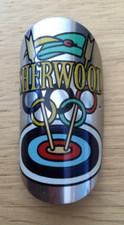 Vintage Sherwood Nottingham Bicycle Head Badge very good condition #A62