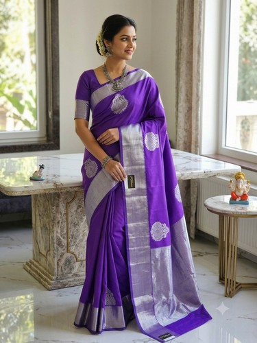 New saree with blouse - saree,