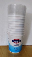 10 Empty 950g Fage Pots Tubs + Lids, Paint Craft Gardening Yogurt Clean Strong