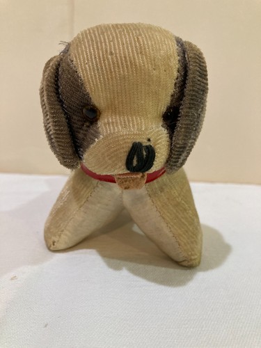 Vintage corduroy dog pin - corduroy,