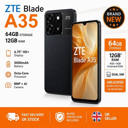Zte blade a35 - 64gb, ram