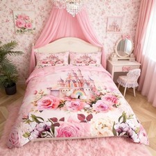 Girls Castle Duvet Cover