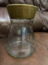 Tchibo Empty Coffee Glass Jar Storage Needlework Craft Sweets