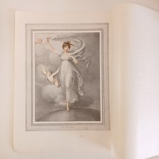 Original Antique 1906 Mrs Duff By Richard Cosway Book Art Print  Lady Cherub