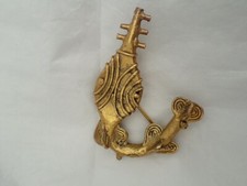 Akan Brass Sawfish Gold Weight Ghana 36 Grams 