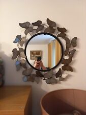 Large Metal Butterfly Wall Mirror