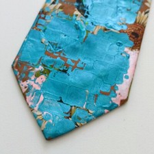 PURE SILK Tie CUSTOMISED by PAUL McNEIL - Hand Painted and totally UNIQUE