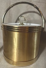 Vintage Ice Bucket Gold Tone