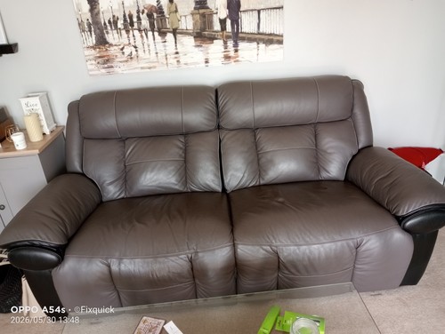 Scs leather seater sofa - leather,